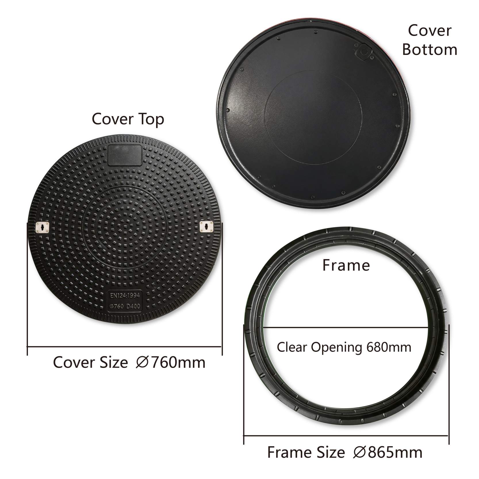 Round manhole cover